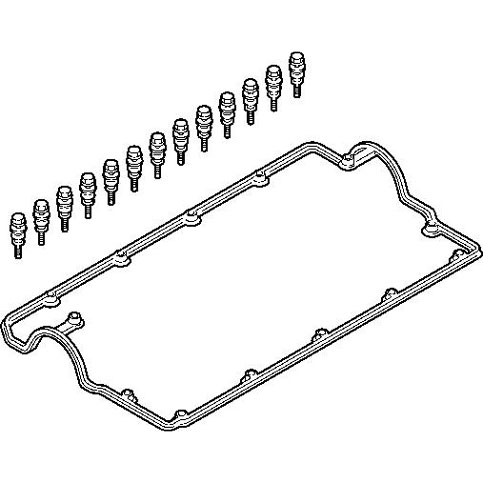 Elring 383.280 Valve Cover Gasket with Bolts