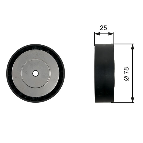 Gates T36450 Tensioner Roller