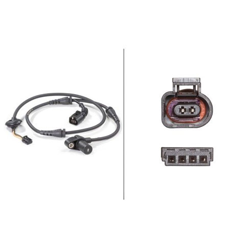 Hella 6PU012806-171 ABS Sensor, Front