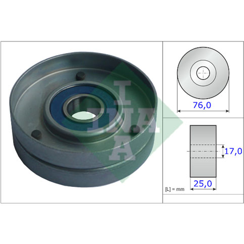 INA 531075130 Alternator Tensioner Roller