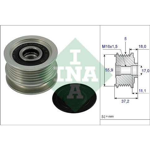 INA 535001810 Freewheel Alternator Pulley