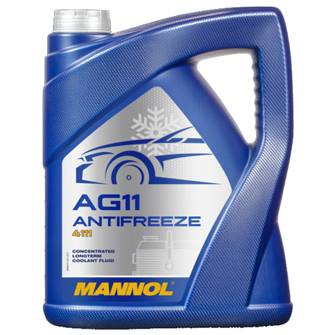 Mannol 4111 AG11 Coolant, G11 Type (5-Litre Concentrate)