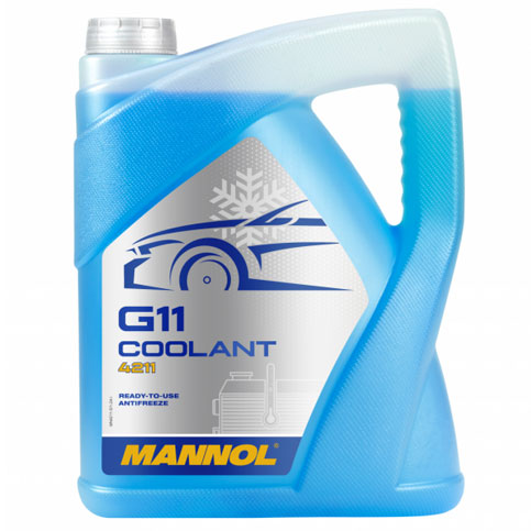 Mannol 4211 AG11 Coolant, G11 Type (5-Litre Ready-To-Use)